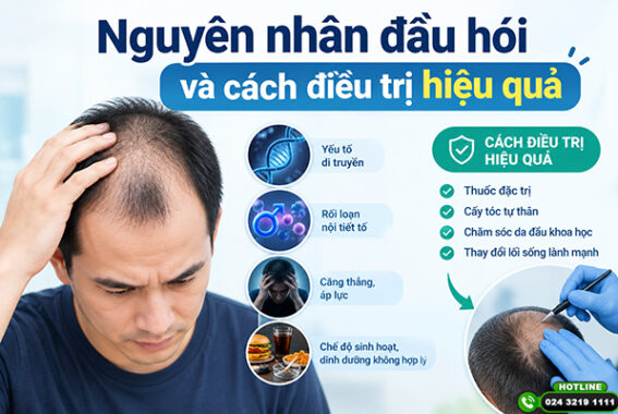 Nguyên nhân đầu hói và cách điều trị hiệu quả được nhiều người lựa chọn