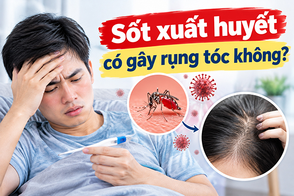 Sốt xuất huyết có gây rụng tóc không
