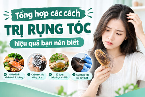 Tổng hợp các cách trị rụng tóc hiệu quả bạn nên biết