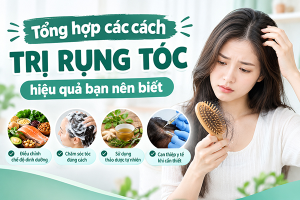 Tổng hợp các cách trị rụng tóc hiệu quả hiện nay