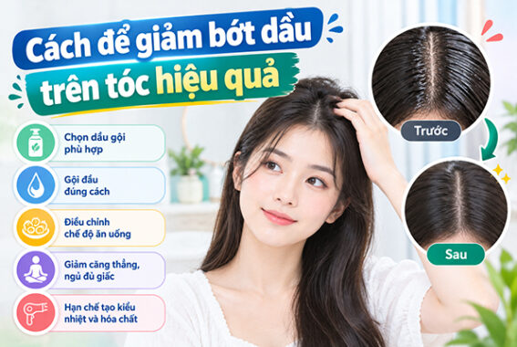 [Góc chia sẻ] : Cách để giảm bớt dầu trên tóc hiệu quả