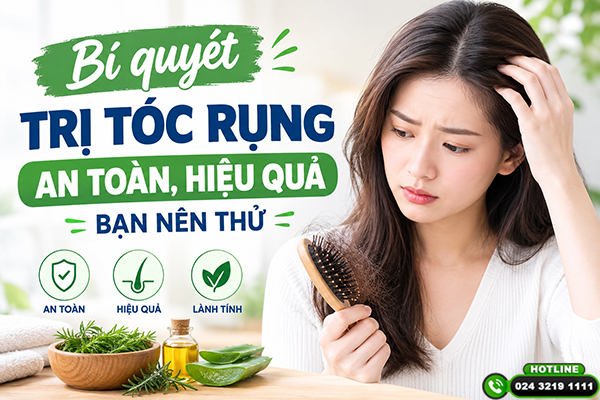 Bí quyết trị tóc rụng an toàn, hiệu quả bạn nên thử 