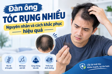 Đàn ông tóc rụng nhiều : Nguyên nhân và cách khắc phục hiệu quả