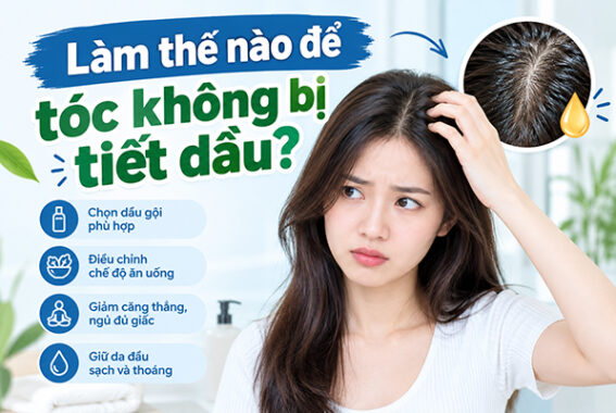 Làm thế nào để tóc không bị tiết dầu? Bí quyết giúp mái tóc không bị bết dính