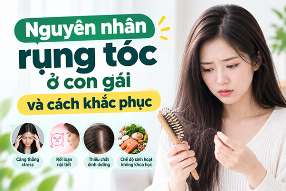 [Tìm hiểu]: Nguyên nhân rụng tóc ở con gái và cách khắc phục